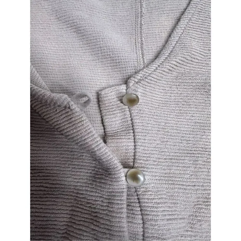 Madewell Texture and Thread Tan Tie Front Top Size XS